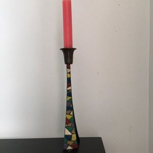 Mid century modern candle holder.